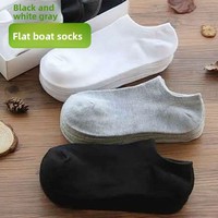 Chaussettes personnalisables unisexe toutes saisons, couleur unie, invisibles, décontractées, absorbantes, en polyester, plates, type bateau, jetables