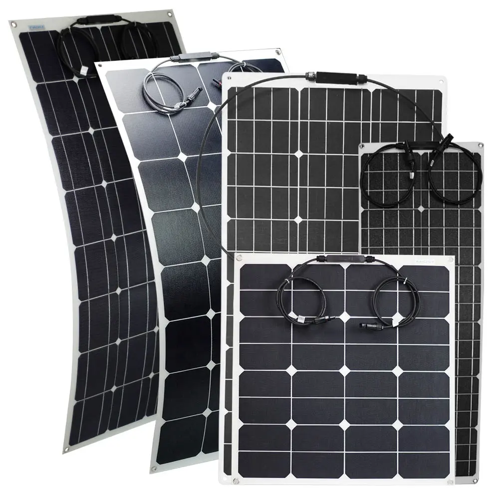 22w Sun Power solar panel flexible solar panel hight efficiency back contact solar cell for rv vehicles motor boat yacht