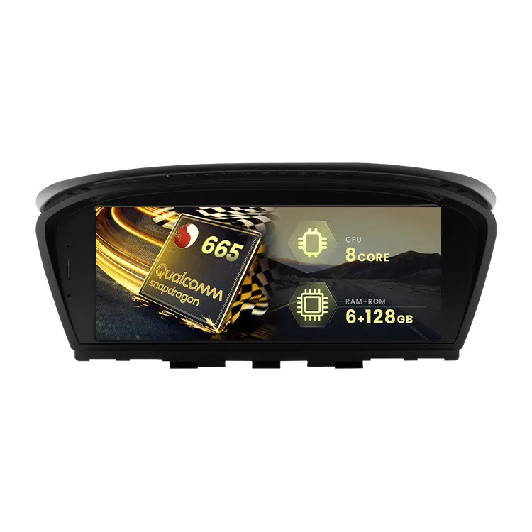 Qualcomm 665 4 + 64/128G Android 12 per BMW serie 3/5 E90/E60 (2005-2012) CCC CIC AutoRadio lettore multimediale GPS Navi Carplay