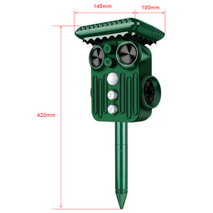 Repelente Ultrasónico Solar para Animales con Batería Recargable USB, Ahuyentador de Aves, Perros, Gatos, Jabalíes, Ratones y Serpientes - Product Image 3