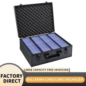 Khung nhôm thể thao slab thẻ trường hợp 4 Hàng phân loại thẻ lưu trữ cho PSA/BGS, EVA bọt kim loại thẻ kinh doanh hộp - Product Image 3