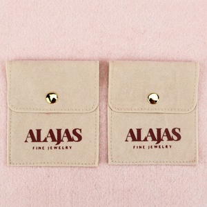 Bolsa de Terciopelo con Logotipo Personalizado, Bolsa de Ante Tipo Sobre, Bolsa de Microfibra para Exhibición de Joyería, Bolsa de Regalo para Aretes y Collares - Product Image 5