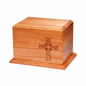 Vente en gros d'urne funéraire moderne en bois personnalisée vase funéraire décoratif pour cendres pour adultes urnes funéraires gravées pour hommes et femmes - Product Image 1