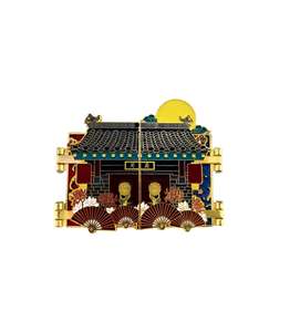 مخصصة مفتوحة وإغلاق دبابيس طية صدر السترة المفصلي معدن سبائك الزنك المفصلي شارات المينا الناعمة - Product Image 3