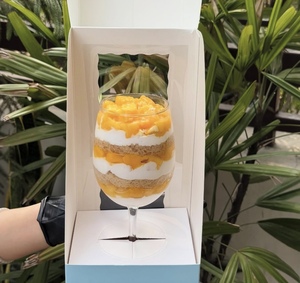 Hot bán bánh Fancy Bánh hộp tùy chỉnh bao bì Cone Bánh hộp với cửa sổ rõ ràng - Product Image 6