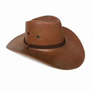 Hot Style Outdoor Mexican Leather Cowboy <b>Hats</b> PU Cowboy <b>Hat</b> Men <b>for</b> Wholesale - Product Image 4