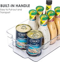Keuken plastic koelkast voedselcontainer opbergdoos transparante lade drank koelkast organizer set BPA vrij voedselveilig stapelbaar