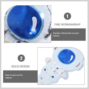 ลูกโป่งฟอยล์รูปนักบินอวกาศแบบถือได้จำนวนมาก, ลูกโป่งเมทัลลิกธีมอวกาศสำหรับเด็ก ตกแต่งงานวันเกิดธีมอวกาศ - Product Image 3