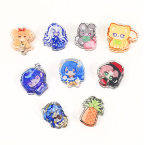 Graffette Design personalizzato acrilico trasparente in plastica cartoni animati <span class=keywords><strong>Anime</strong></span> <span class=keywords><strong>Clip</strong></span> acrilica personalizzata acrilico trasparente Pp cancelleria <span class=keywords><strong>Clip</strong></span> - Product Image 2