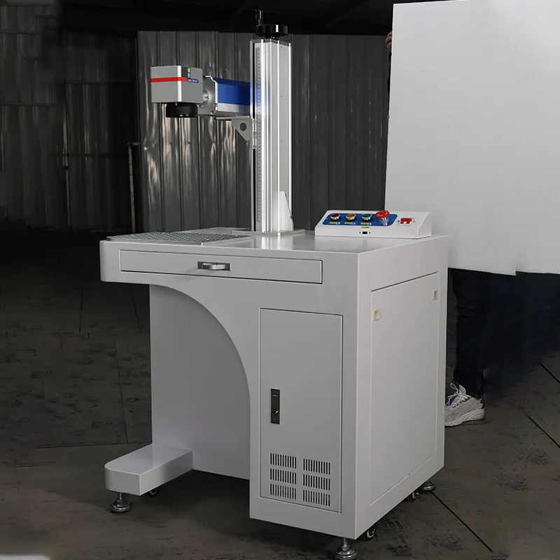 FOCUS 3d Fiber Laser Metal Engraving Machine Fiber Laser Color Marking Desktop Laser Printing Machine For Wood