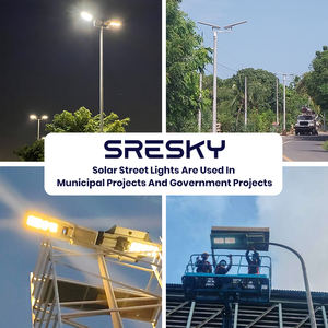 SRESKY LED Solar-Straßenlampe für Außenbereich, Wasserdicht, Integrierte Solar-Straßenbeleuchtung mit Bewegungssensor - Product Image 6