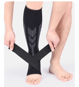 Professional Breathable Quick-Dry Elastic Neoprene Adjustable Fitness Safety Calf <b>Support</b> <b>Brace</b> <b>Ankle</b> Calf Sleeve - Product Image 2