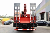 Camion-grue Dongfeng de 5 tonnes avec échelle arrière, camion-grue de transport d'une charge totale de 18 tonnes