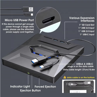 Unidad Óptica Externa CL B21 USB 3.0 Compatible con PC, Laptop y TV, Reproductor de Blu-ray RW, Grabador de CD/DVD, Lector de Tarjetas SD, Venta al Por Mayor