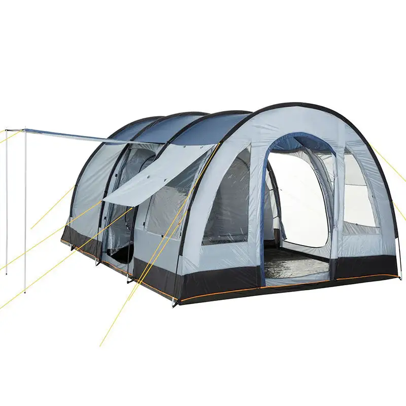 Lüks 4-8 kişi aile ekstra büyük tünel çadır kamp çadır açık tuval glatents çadır