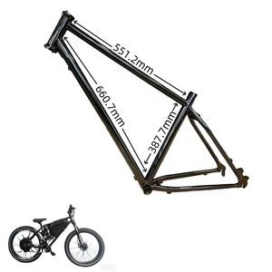 Bicicleta Eléctrica Black King Kong, 36V-72V, 20Ah-40Ah, 1500W-8000W, Cuadro de Acero Cromado Personalizado, 18 Velocidades, 29 Pulgadas, Motor Central, Eléctrica Urbana - Product Image 4