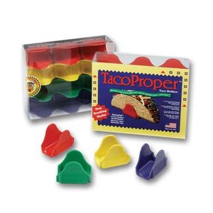 Soporte de Plástico para Tacos, Bandeja de Plástico para 12 Tacos, Venta al por Mayor, Servidor de Comida Rápida, Plato de Tacos Mexicano Colorido para Restaurante - Product Image 1