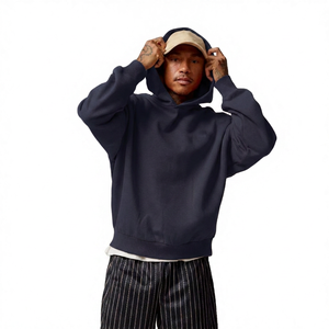 Sudadera con Capucha para Hombre, Tejida en Algodón 100%, Estilo Urbano, con Estampado Sólido, Talla XS - Product Image 3