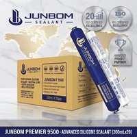 JUNBOM 9500 Mastic silicone neutre à base d'oxime, haute élasticité pour l'installation de fenêtres, portes, vitrages et armoires, Vente directe usine OEM9