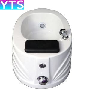 Ciotola di vetro di lusso per Pedicure Spa lavello con sedia idromassaggio e rulli Shiatsu - Product Image 1