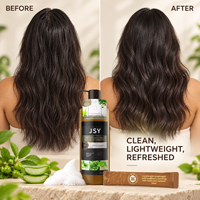 Sampo Aloe Vera Soapberry dengan 5 Sachet 10ml untuk Membersihkan Kulit Kepala yang Menyegarkan dan Rambut yang Terlihat Lebih Lebat dan Halus Label Pribadi