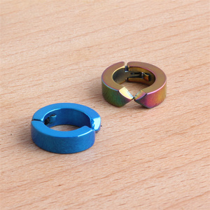 Boucles d'oreilles Hip Hop pour hommes, femmes, bijoux ouvertes, Non percées, en acier titane, modèle unisexe, <span class=keywords><strong>boucle</strong></span> d'oreille, vente en gros - Product Image 6