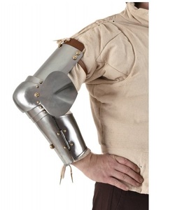 Par de Vambraces de Acero Estilo Caballero Clásico, Hechos a Mano, Armadura de Brazo Usable, Colección Náutica Antigua Histórica - Product Image 1