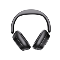 Casque Bluetooth pliable supra-auriculaire en cuir d'albumine, à réduction de bruit, sans fil BT 6.0 avec étui de chargement