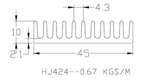 Đen Anodized nhôm tản nhiệt 45(W)* 10(H)* 45(L)mm Raspberry Pi PGA BGA tản nhiệt - Product Image 5