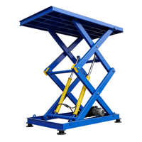 Table élévatrice électrique à ciseaux 0,5 tonne avec déplacement de 3 m, dimensions de la plateforme fabriquées sur mesure