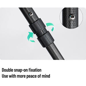 Bastón de <span class=keywords><strong>Caminar</strong></span> Ergonómico JINDA de Fibra de Carbono <span class=keywords><strong>con</strong></span> <span class=keywords><strong>Dos</strong></span> Tipos de Almohadillas, Altura Ajustable, Punta Antideslizante, Capacidad de 100 kg - Product Image 6
