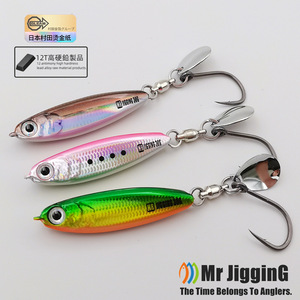 Leurre métallique pour eau salée, court et épais, pour la pêche en bateau au maquereau, au thon et au bar, leurre artificiel 10g-120g - Product Image 3