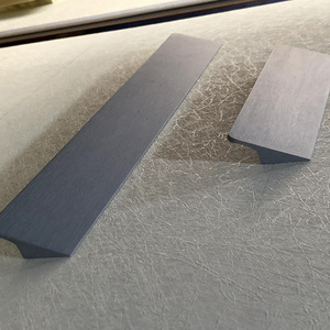 Poignée horizontale en alliage d'aluminium anodisé, forme demi-ravioli, pour porte de placard, tiroir, armoire, minimaliste, durable - Product Image 1