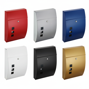 Buzón de Correo Moderno para Exterior, de Acero, Montado en la Pared, con Cerradura y Llave, para Jardín y Apartamento - Product Image 4