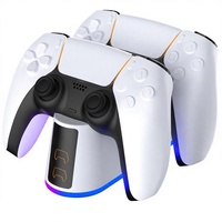 Support de charge rapide personnalisé avec éclairage RGB, port Type-C, pour manette PS5 PRO, station de charge double
