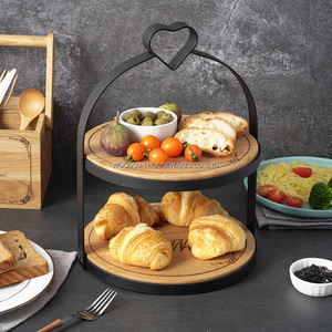 Woodsun 2026 phục vụ hai lớp bánh đứng giá gỗ tấm - Product Image 5