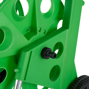 Carrete de manguera de jardín Huabangshi de 60 m, portátil, con ruedas, tipo empuje, para riego exterior y almacenamiento. - Product Image 2