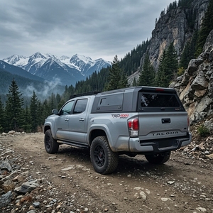 Retráctil Manual impermeable con cerradura Pickup Hardtop 3 puertas dosel trasero Tailbox plegable Tonneau Roller Cover para - Product Image 2