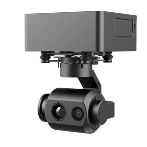 Cardan de drone à double capteur 3 axes CGTD060 : Imagerie visible et thermique 4K pour le suivi de cible - Product Image 1