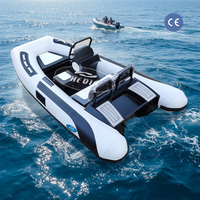 Bateau semi-rigide de luxe CE SP330 Achilles Hypalon Orca avec propulsion à jet, bateau pneumatique rigide pour la pêche en yacht, bateau semi-rigide de 3 m
