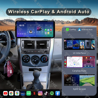 Lecteur multimédia de navigation automobile Android 12,3 pouces 8 cœurs pour TOYOTA COROLLA 2008-2010 RHD LRD GPS WIFI Lecteur DVD de voiture