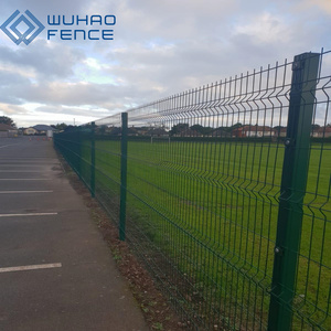 แผงรั้วโลหะ 3 มิติ สำหรับสวน ประกอบง่าย โครงเหล็กเคลือบพีวีซี รูสี่เหลี่ยม ประตูรั้วสำหรับไซต์ก่อสร้าง - Product Image 2