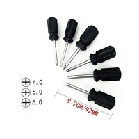 Tournevis plat Phillips court de 4 mm, 5 mm, 6 mm, petit tournevis de précision, outil de réparation manuel