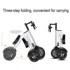 Trottinette pliable légère et portable XFY avec siège, trottinette à 3 roues pour l'extérieur, la maison, le bureau - Product Image 5