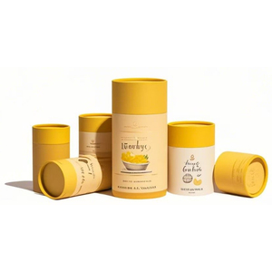 Emballage de flacon de parfum de luxe, logo personnalisé, emballage de flacon d'huile essentielle en carton, tube en papier cylindrique rond recyclé - Product Image 2