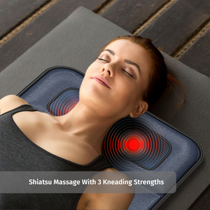 Good Price Massage Mattress Kneading/<strong>Vibration</strong>/Heating 9-Level Intensity Handheld Remote Control for Neck Shoulder Health Care - Product Image 3