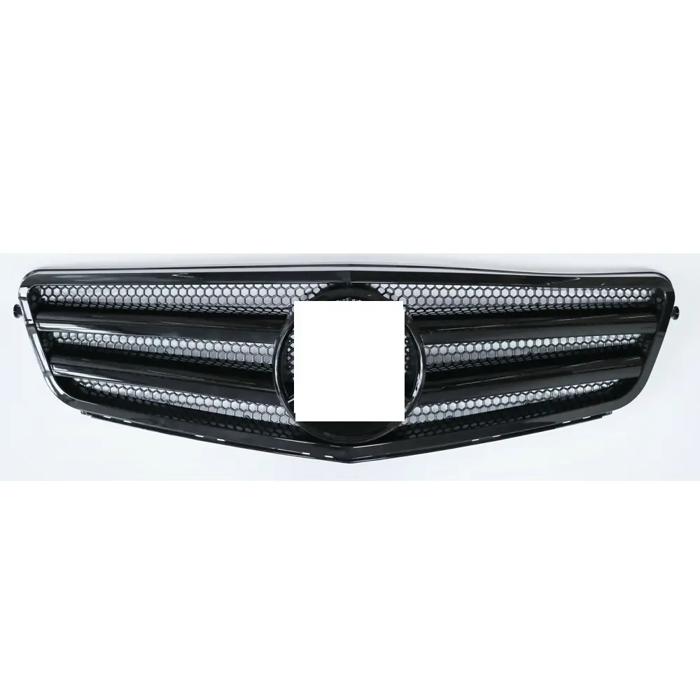 Frente negro Parrilla de rejilla W/emblema 08-14 para Mercedes-Benz Clase C W204 C300 C350