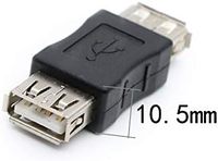 Adaptateur haute vitesse USB 2.0 Type A femelle vers connecteur F/F femelle