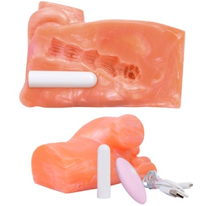 Fantasy Cat-Style Realistic Anal Masturbator with Dual Hole, <b>Vibrating</b> & Non-<b>Vibrating</b> Options, Wholesale Adult Toy - Product Image 4