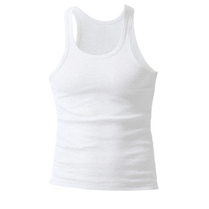 Confezione da 3 Casual da <span class=keywords><strong>uomo</strong></span> <span class=keywords><strong>bianco</strong></span> comoda canotta senza maniche a coste per <span class=keywords><strong>uomo</strong></span> - Product Image 5